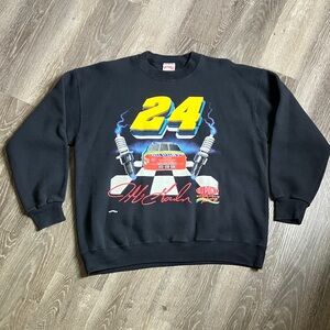 vintage 1995 Nutmeg Mills Jeff Gordon #24 NASCAR graphic sweatshirt